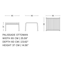 ottoman - Palissade grey - HAY