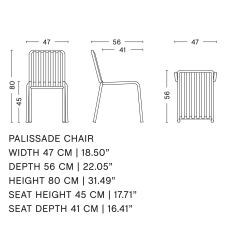 chair - Palissade galvanised - HAY