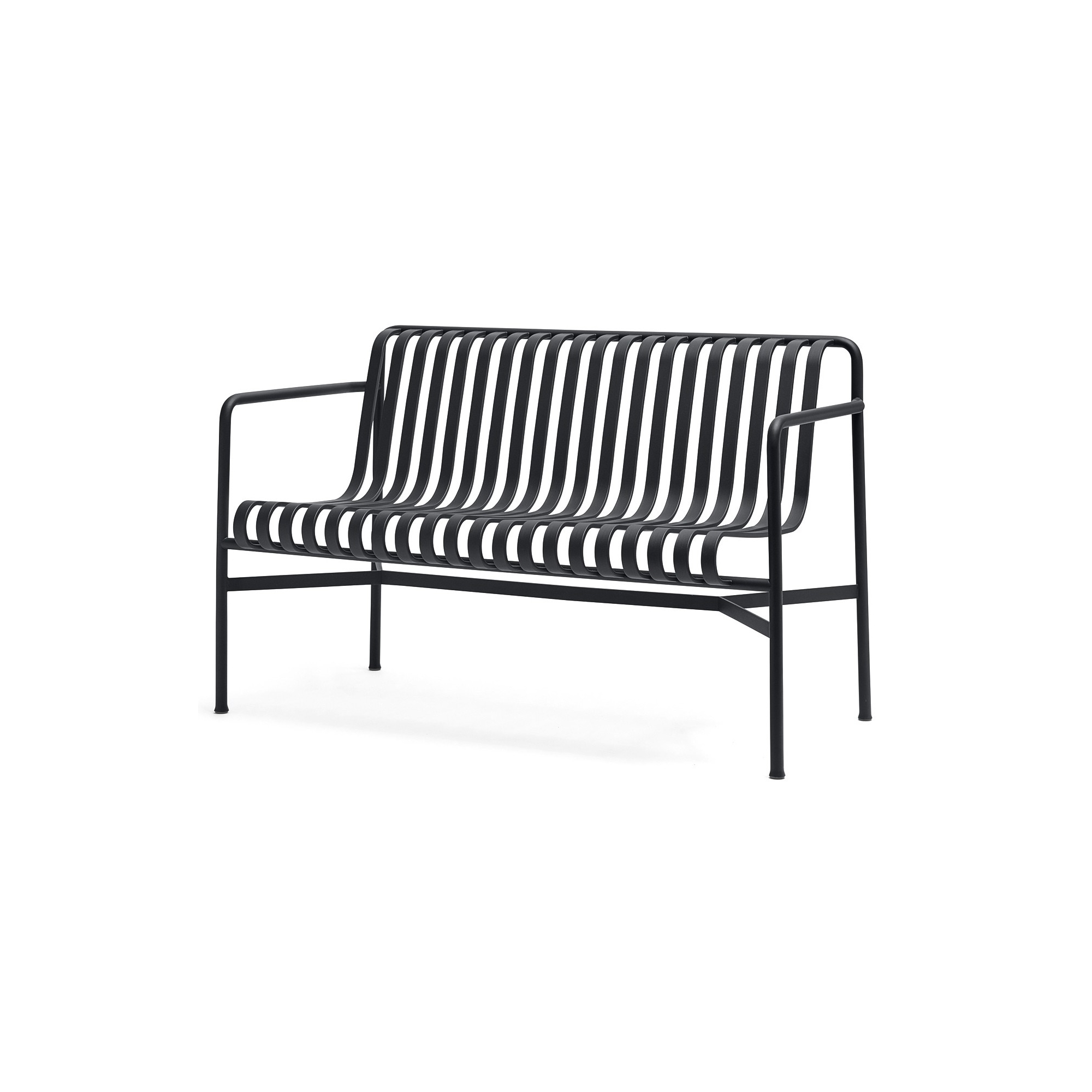 banc de table avec accoudoirs - Palissade anthracite - HAY