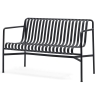 Dining bench with armrest - Palissade anthracite - HAY