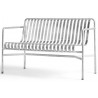 Dining bench with armrest - Palissade galvanised