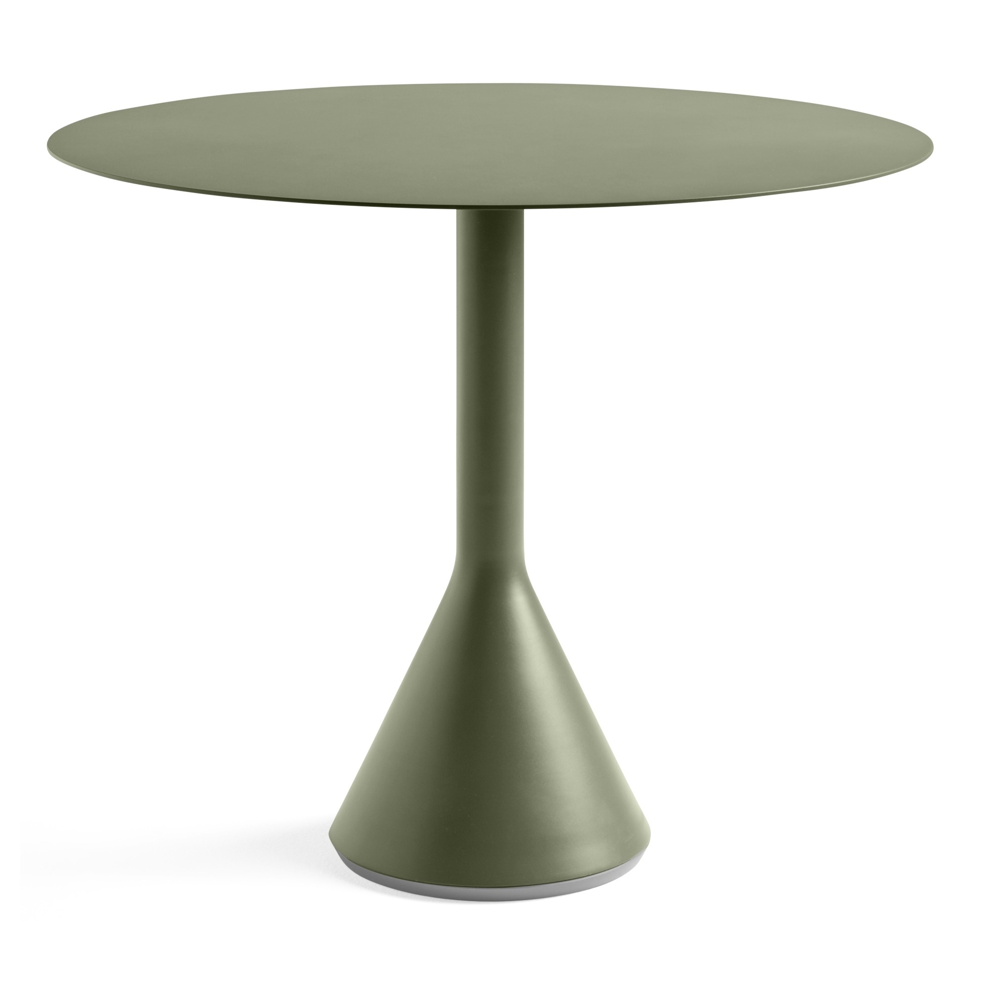 Ø90 cm cone table - Palissade olive - HAY