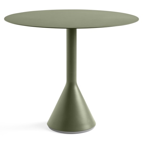 Ø90 cm cone table - Palissade olive - HAY