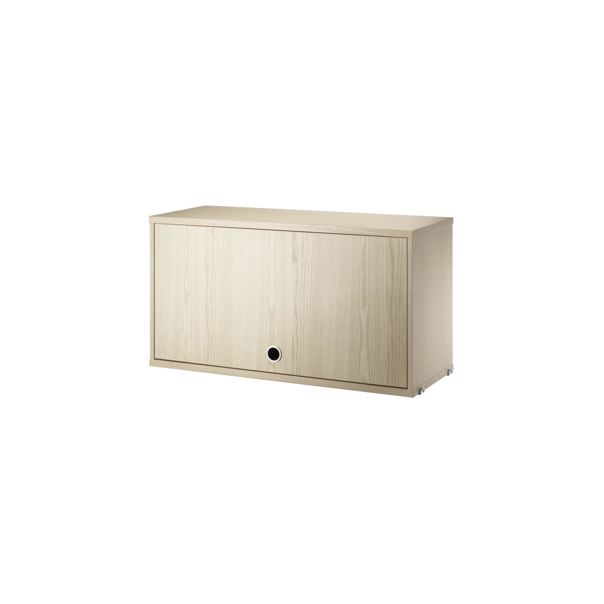 Cabinet porte flip - frêne - L78xP30xH42 cm - String Furniture