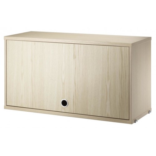 Cabinet porte flip - frêne - L78xP30xH42 cm