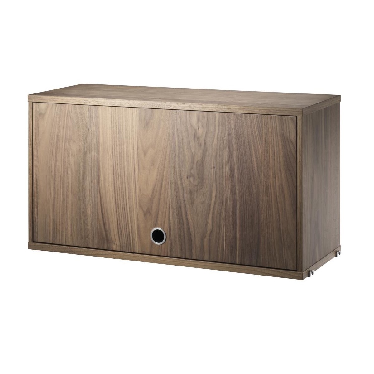 Cabinet porte flip - noyer - L78xP30xH42 cm