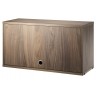 Cabinet flip door - walnut - W78xD30xH42 cm