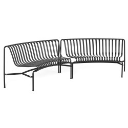 set of 2 dining benches in in - Palissade park anthracite - HAY