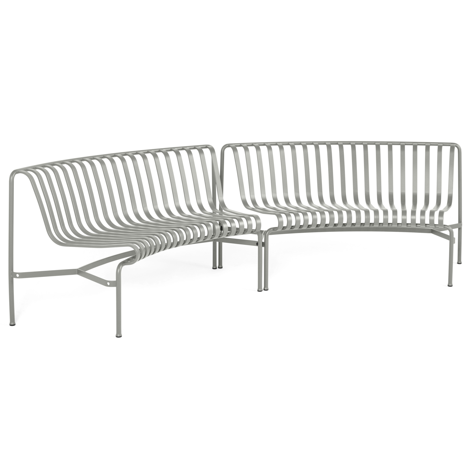 2 bancs de table in in - Palissade Park gris - HAY