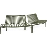 set of 2 dining benches out out - Palissade park olive - HAY