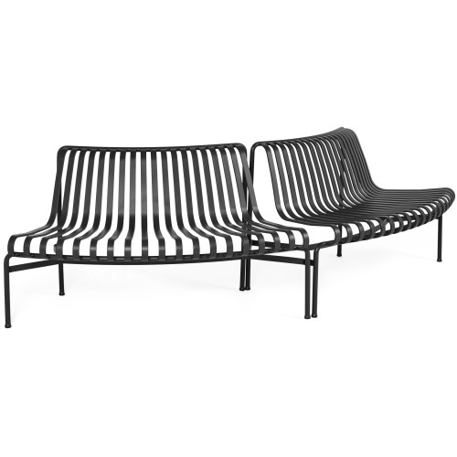 set of 2 dining benches out out - Palissade park anthracite - HAY