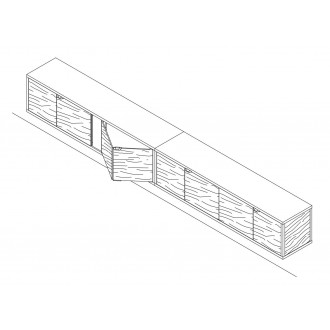 Horizontal wall-mounted sideboard - New Order