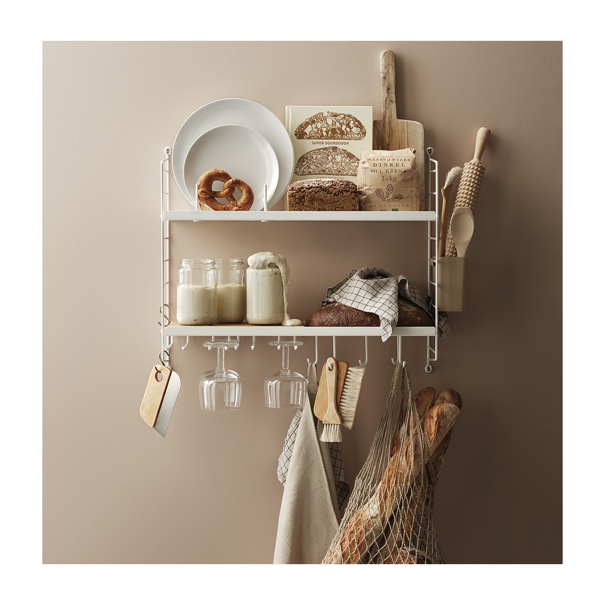 String kitchen - white - W58xD20xH50 cm