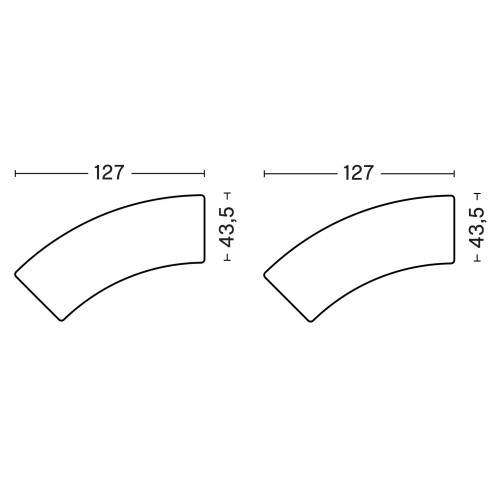 bancs de table in in - 2 coussins d'assise - Palissade Park - HAY