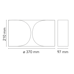 applique Foglio noire (F2400030)