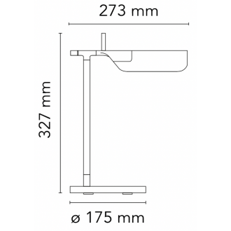 lampe de table Tab T - blanc (F6563009)