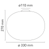 plafonnier Glo-Ball C1 - Ø33 x H27cm (F3023000) - Flos