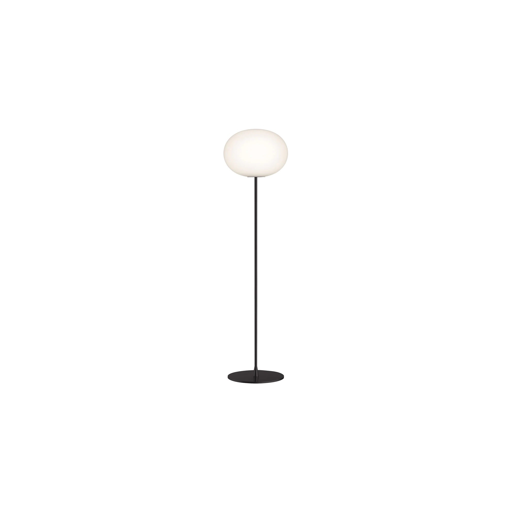 Glo-Ball F2 floor lamp – matt black (F3032031) - Flos