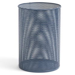 H37 x Ø25 cm - Bleu Pétrole - Perforated Bin M - HAY