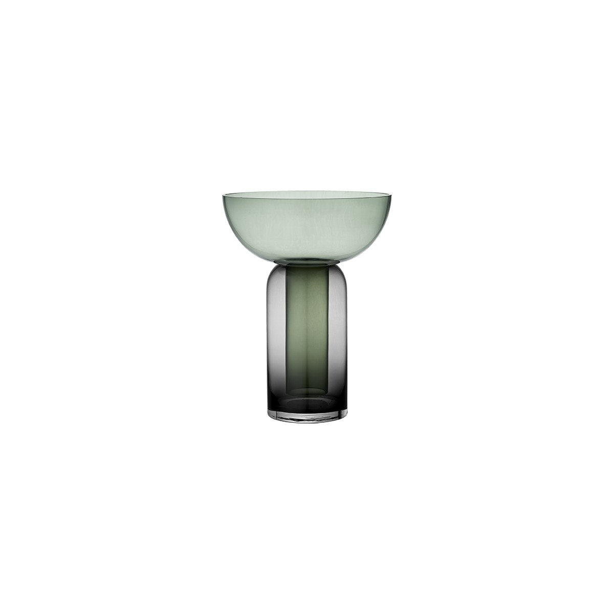 Torus Vase - L - Black/Forest