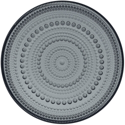 assiette Kastehelmi - Ø170mm - gris foncé - 1057143 - Iittala