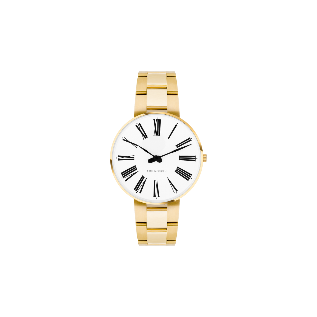 Montre Roman - Ø30 ou Ø34 mm – doré/blanc, bracelet métal