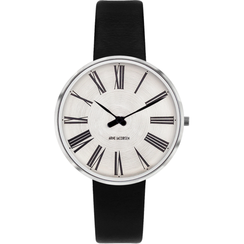 Montre Roman Sunray - Ø34mm - acier inox, cuir noir