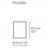 56 x 28 x 36 cm + shelf (FK630610 + FK633006)