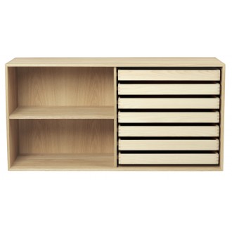 56 x 112 x 36 cm + 1 shelf + 7 drawers (FK632110 + 1 FK633021 + 7 FK634021)