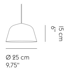 Muuto – Suspension Ambit Ø25cm, gris