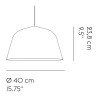 Muuto – Ambit pendant Ø40cm, white