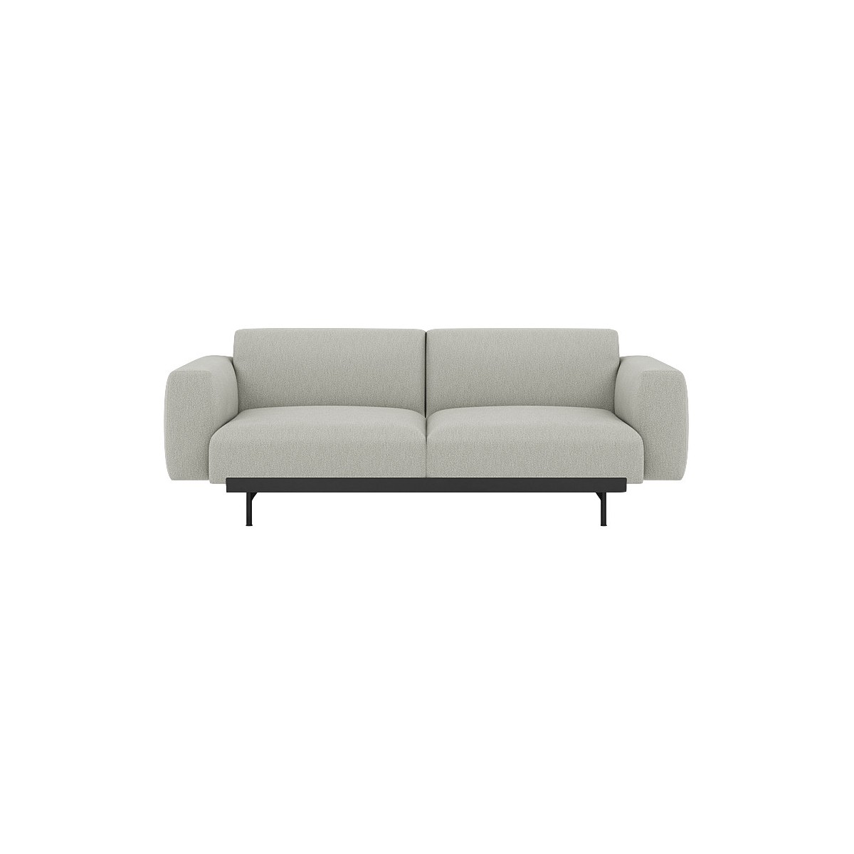 Clay 12 / black – In Situ 2-seater sofa / configuration 1 – 198 x 107 cm - Muuto