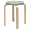 green / birch - Stool E60 - classic edition - Artek