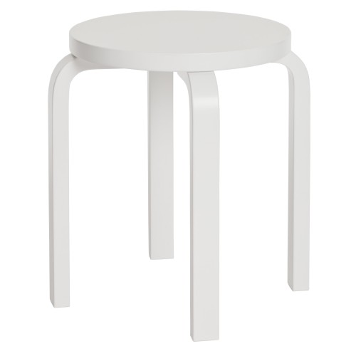 blanc / blanc - Stool E60 - édition classique - Artek