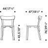 lacquered legs & backrest + upholstered seat - Chair 69 - Artek