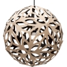 natural/black - Floral pendant - David Trubridge