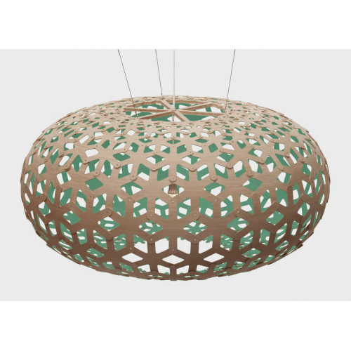 naturel/aqua - suspension Snowflake - David Trubridge