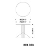 Ø80 cm - Kaari Table REB 003 - Artek