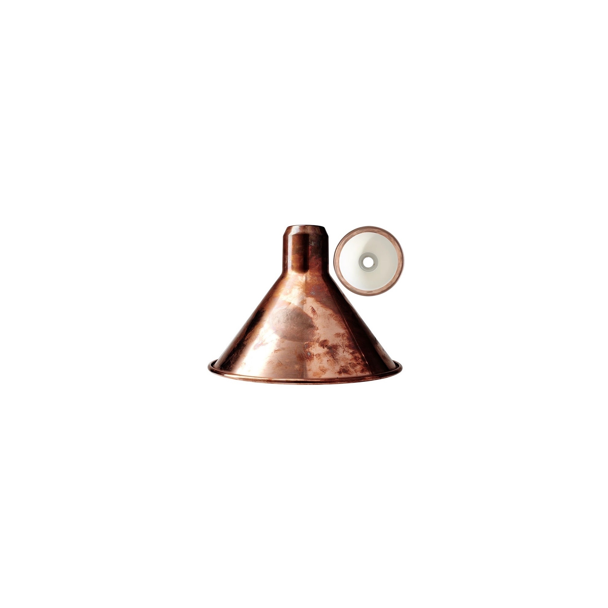 raw copper / white inside conic XL - shade - DCW éditions