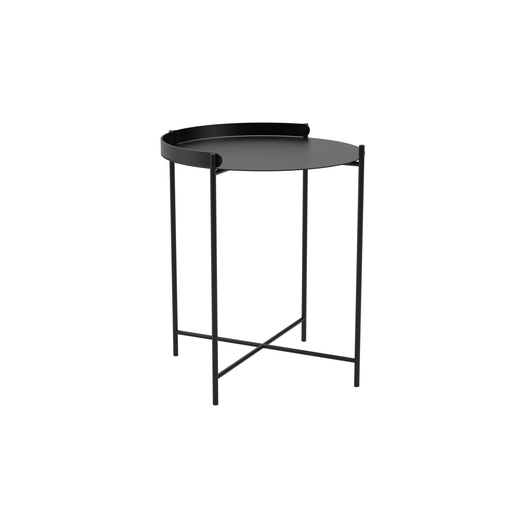 Edge table – Ø46 x H50 cm – black – Houe