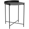 Edge table – Ø46 x H50 cm – black – Houe