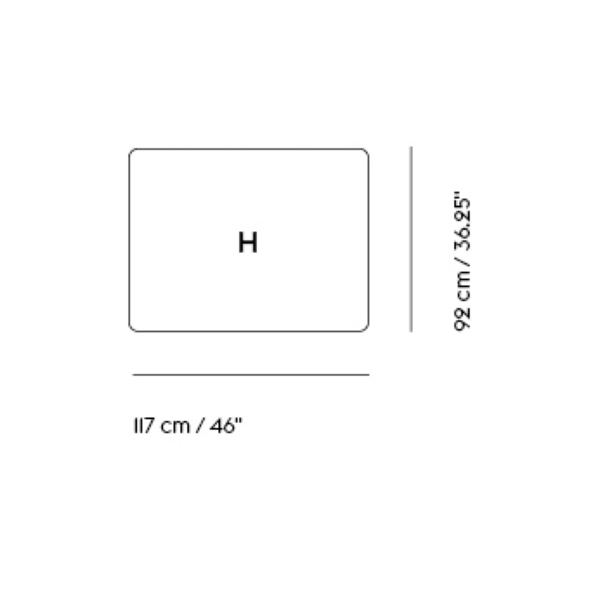 Module H (ottoman) - Connect