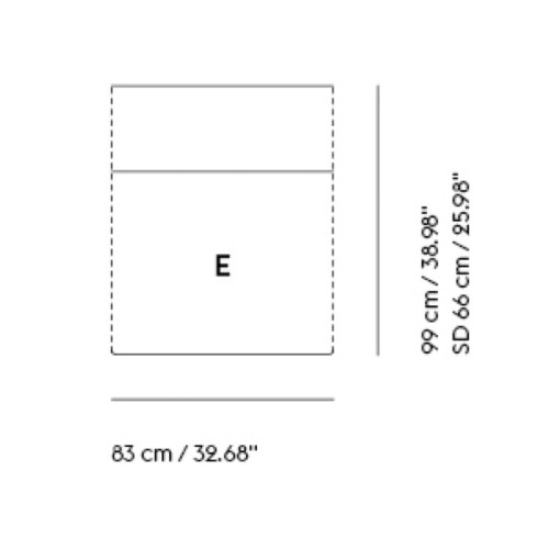 Inner module – Connect Soft – module E - Muuto