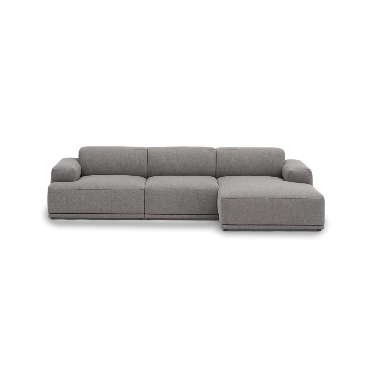 Connect Soft - 3 seater sofa, Configuration 2 - Re-Wool 128 fabric - Muuto