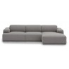 Connect Soft - 3 seater sofa, Configuration 2 - Re-Wool 128 fabric - Muuto