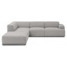 Connect Soft - corner sofa, Configuration 1 - Clay 12 fabric