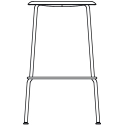 tabouret Soft Edge 80 - HAY