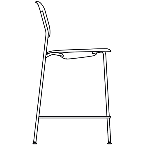 Soft Edge 90 bar chair - HAY