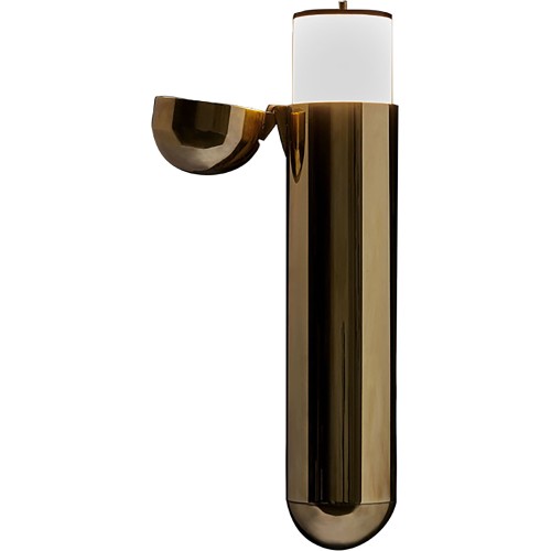 ISP wall lamp – left opening / varnished brass – DCW éditions