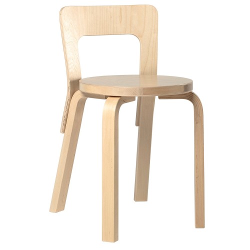 bouleau vernis naturel – chaise 65 - Artek